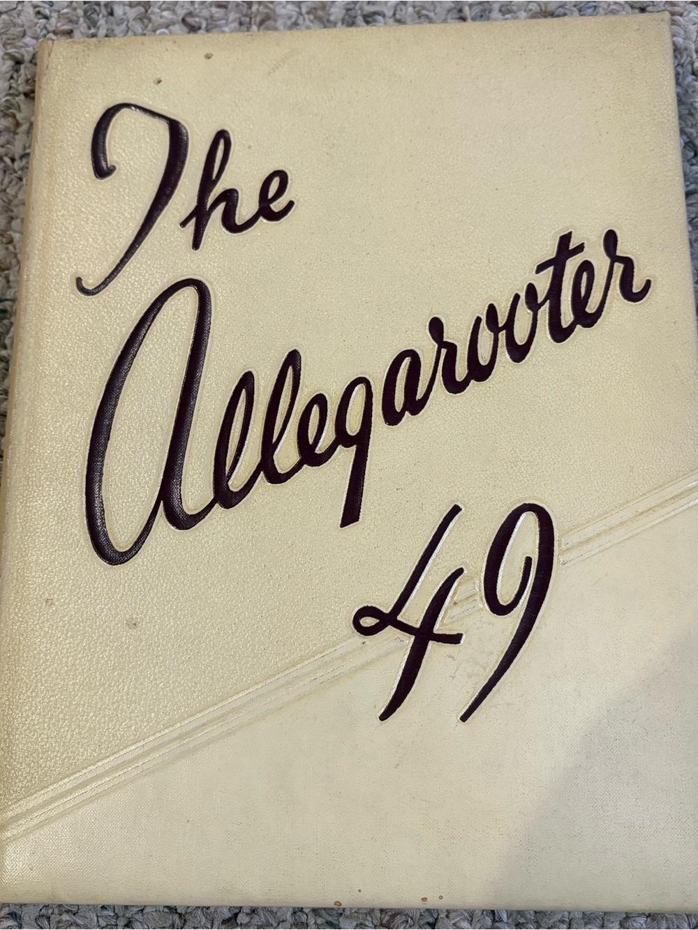 The Allegarooter 1949 High School Yearbook Rahway, New Jersey Signatures